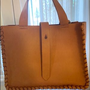 Madewell whipstich mini tote bag